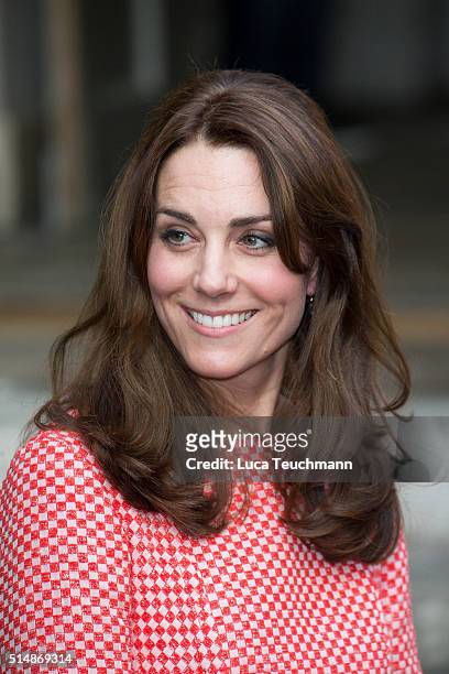 The Duke and Duchess of Cambridge visits the XLP mentoring project on March 11, 2016 in London, England. XLP supports young people who are facing...