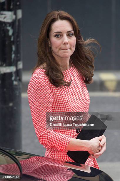 The Duke and Duchess of Cambridge visits the XLP mentoring project on March 11, 2016 in London, England. XLP supports young people who are facing...