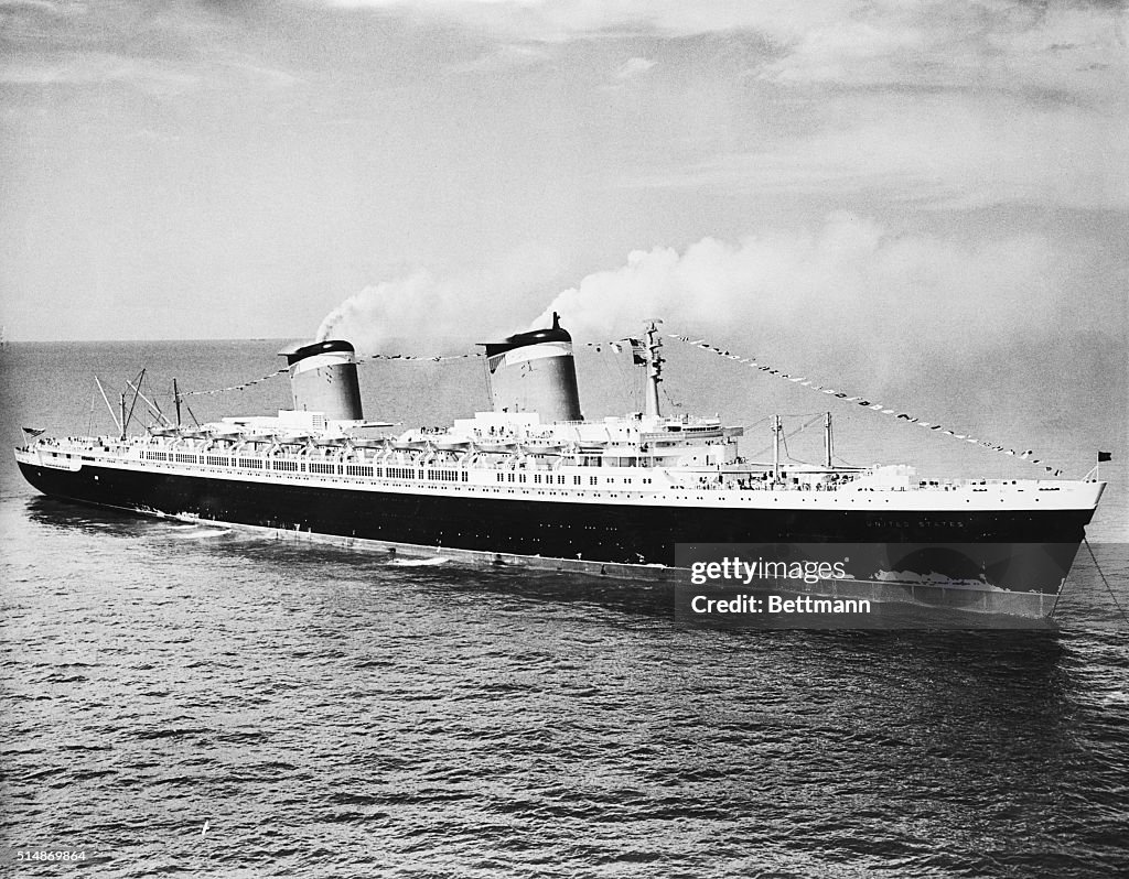 View Of Ocean Liner "United States"