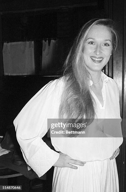 New York: Actress Meryl Streep at the NY Film Critics award party at Sardi's. Meryl has been getting a lot of attention because of her performance in...