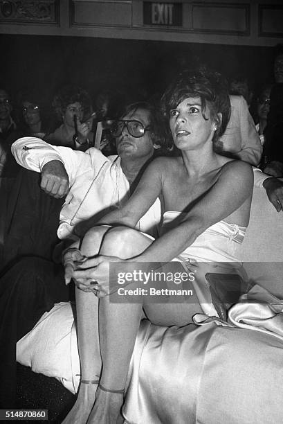 New York, NY: With former husband Robert Evans by her side, actress Ali MacGraw is something to see as she sees something of interest during a party...