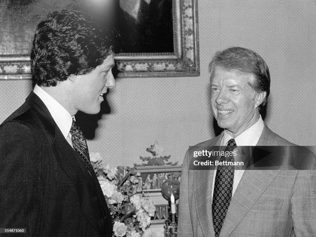 Arkansas Governor-Elect Bill Clinton and President Carter