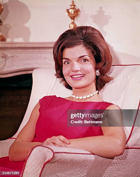 Jacqueline Kennedy at her Georgetown home in August 1960.