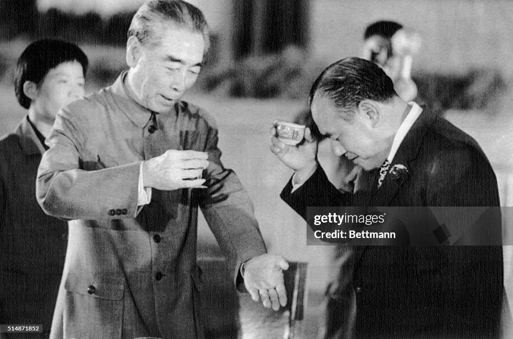 Japanese Minister And Chinese Premier