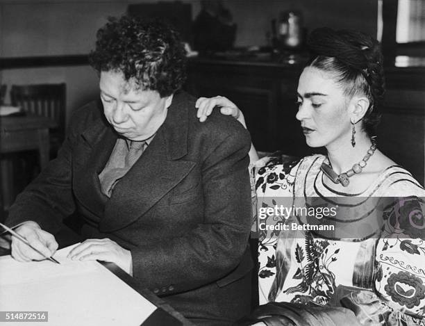 Artists Diego Rivera and Frida Kahlo divorced in 1939 but remarried on December 8 in San Francisco City Hall.