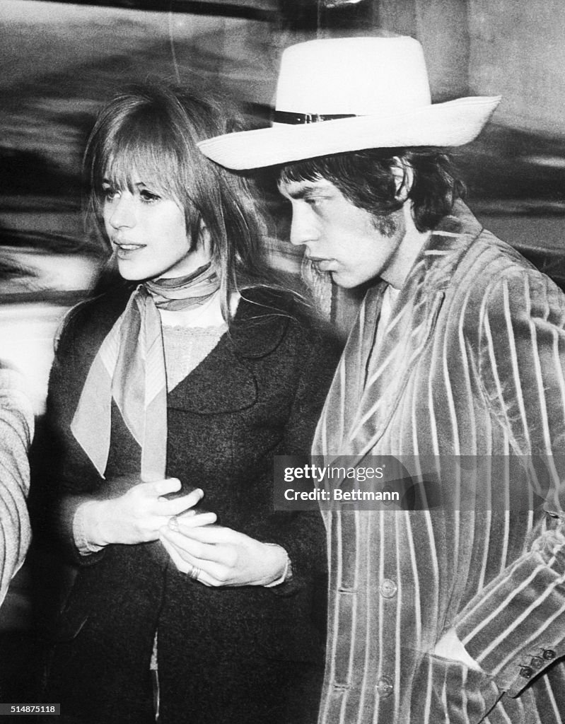 Mick Jagger and Marianne Faithfull