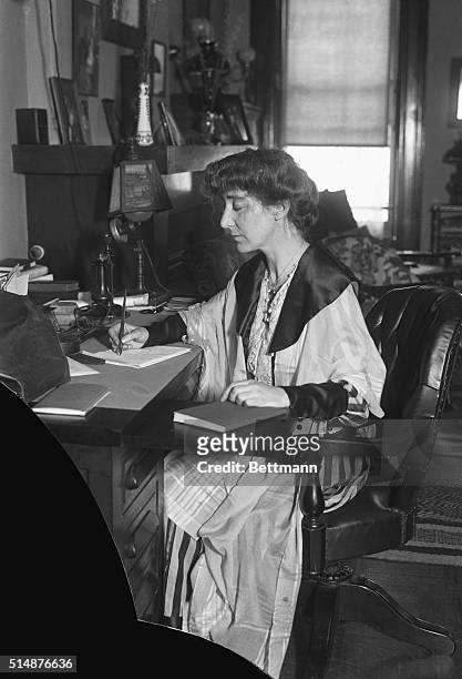 Representative Jeanette Rankin, president of Montana Woman's Suffrage Movement elected to Congress.
