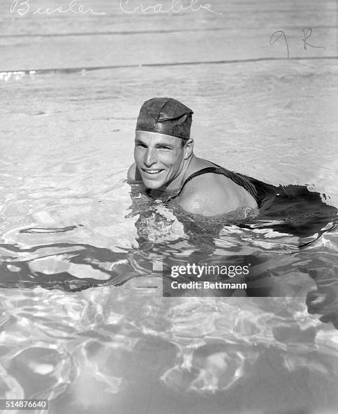Buster Crabbe Athlete Actor Olympic Swim Team Orig 1932 PRESS PHOTO