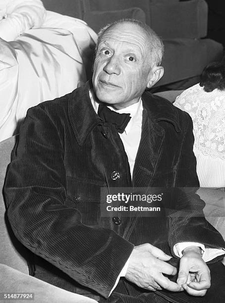 Famed artist Pablo Picasso appears at the Cannes Film Festival opening night for the showing of Le Salaire de la Peur. Picasso caused a mild...