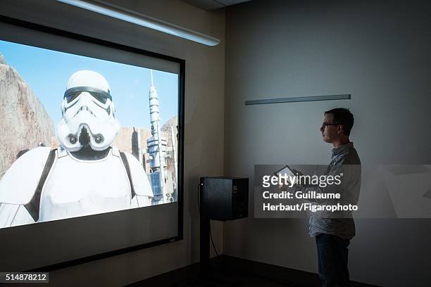 Head of ILMxLAB and VP of New Media at Lucasfilm Rob Bredow is photographed for Le Figaro Magazine on November 25, 2015 at Industrial Light & Magic...