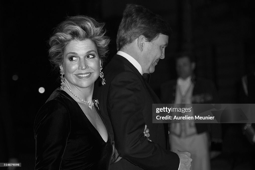 King Willem-Alexander Of The Netherlands And Queen Maxima On Official Two Days State Visit In Paris : Day Two