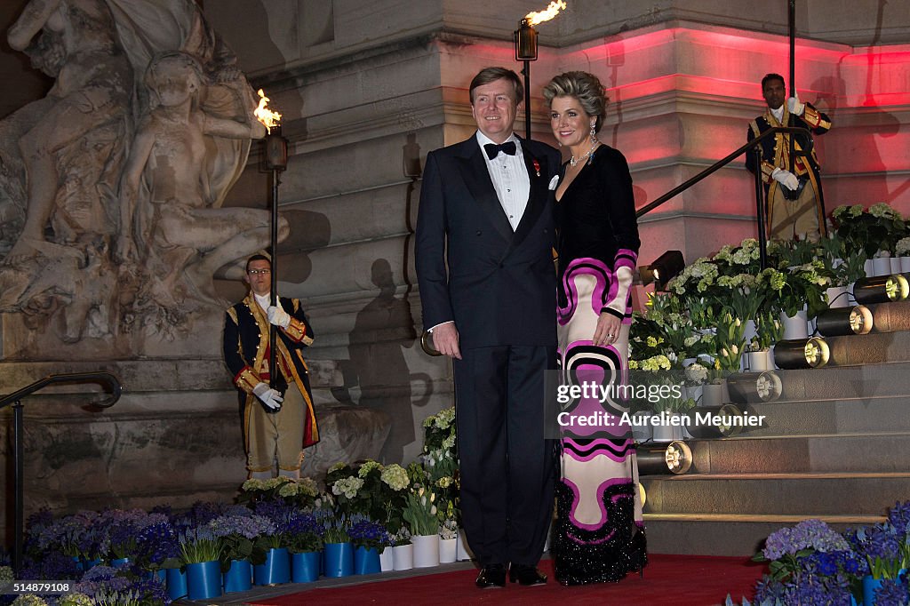 King Willem-Alexander Of The Netherlands And Queen Maxima On Official Two Days State Visit In Paris : Day Two