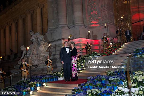 King Willem-Alexander of the Netherlands and Queen Maxima arrive to a reception given by King Willem-Alexander of the Netherlands and Queen Maxima in...