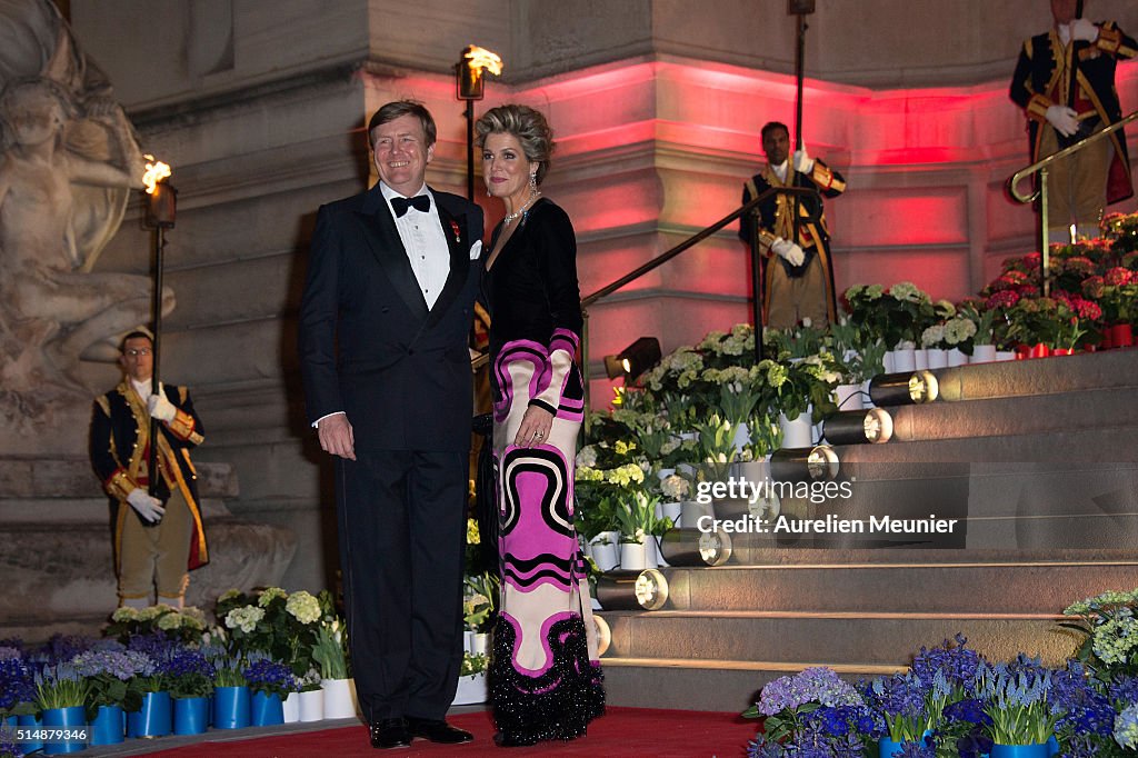 King Willem-Alexander Of The Netherlands And Queen Maxima On Official Two Days State Visit In Paris : Day Two