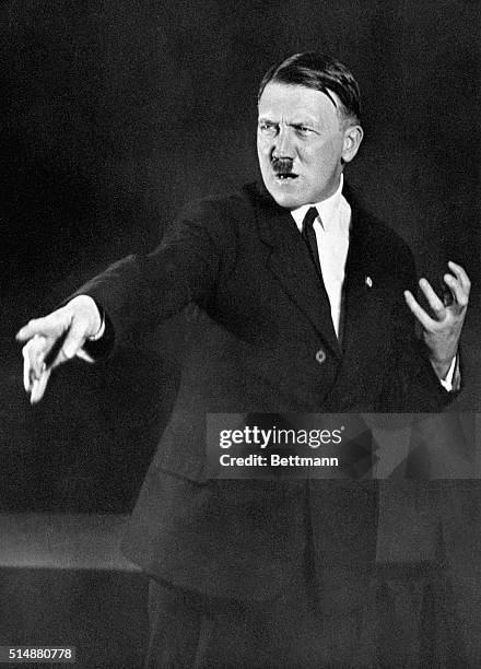 Adolf Hitler, speaking poses. Waist up.