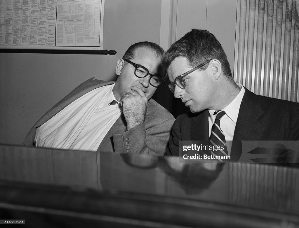Joseph McCarthy Talks to Robert Kennedy