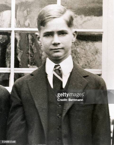 Howard Hughes when he was a young man. Undated photograph.