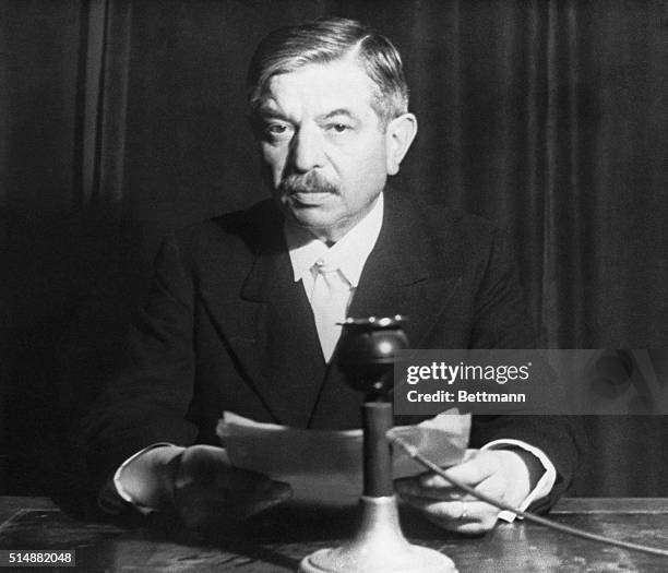 Filed 5/13/1942-Vichy, France: Pierre Laval, head of the French collaborationist government at Vichy.