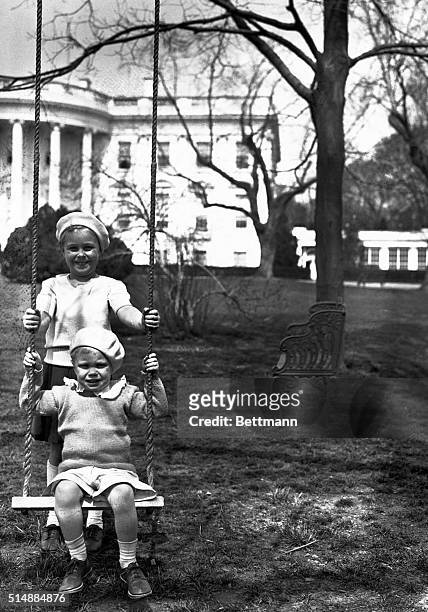 The White House has a new children's playground built outdoors on the South Grounds by Eleanor Roosevelt for the benefit of her young grandchildren,...