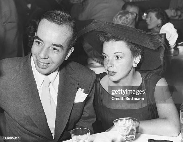 Pleasant surprise to their friends in Hollywood was the appearance together of Judy Garland and her film director husband, Vincente Minnelli....