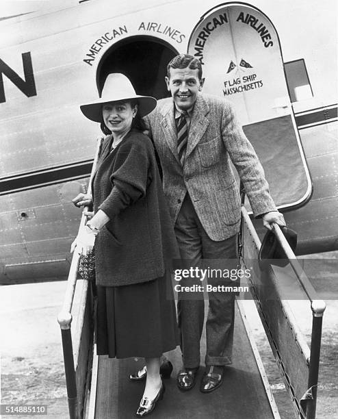 Dorothy Parker with her husband, Alan Campbell.