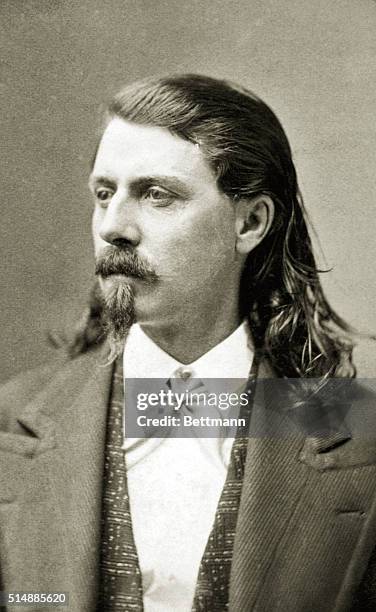 Portrait of showman "Buffalo Bill" Cody . Undated photograph.