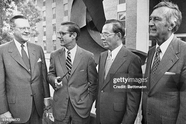 John DeButts, Chairman of the Board and chief executive officer of the AT&T company; William Simon, Secretary of the Treasury; Pobert A. Beck,...