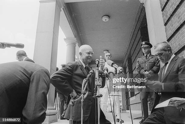 Former President Dwight D. Eisenhower entered Walter Reed Army Medical Center, here today for a routine examination and some dental work. He made...