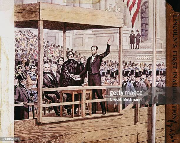 Abraham Lincoln's First Inauguration.
