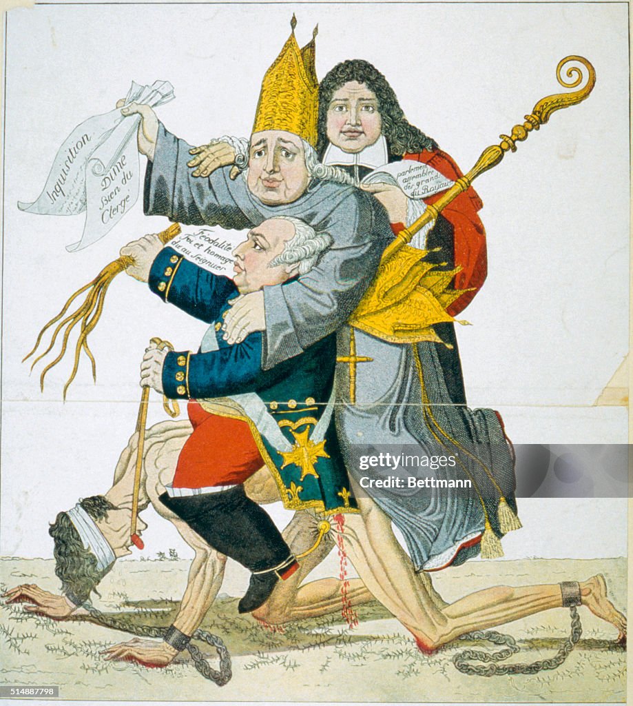 French Caricature on Absolutism of Kings
