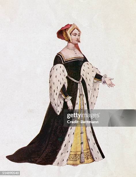 Anna Boleyn, or Anne Bullen, Queen of England, 1533. Second Wife Of Henry VIII.