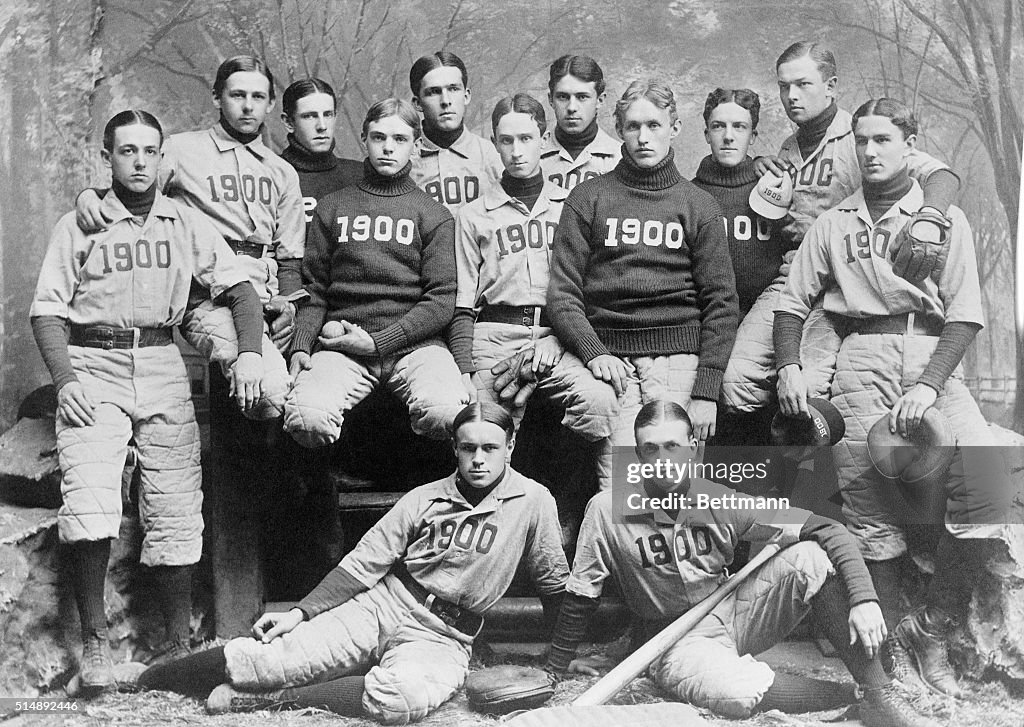 Yale University Baseball Team Photo