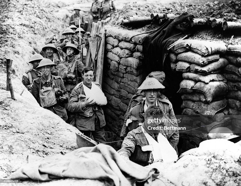 Troops Moving Into Trenches