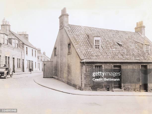 Dunfermline, Scotland: The house where Andrew Carnegie was born. A museum is now being erected behind it, which will contain all of Carnegie's...