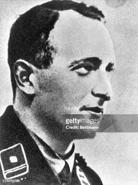 Portrait of Adolf Eichmann, World War II Nazi annihilist, died ca. 1964. Undated photograph.