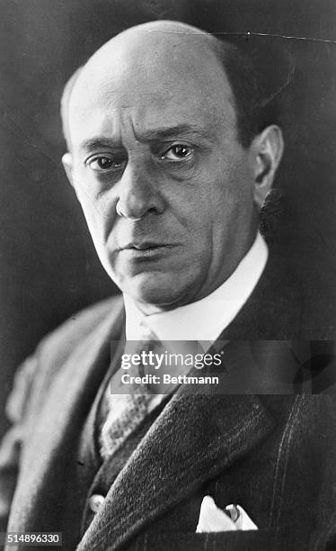 Arnold Schoenberg, , the Austrian composer and pioneer in atonality is shown.