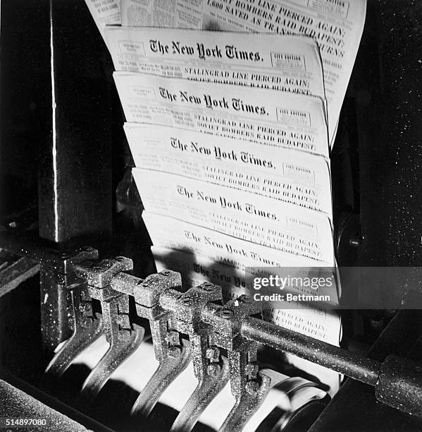 Press Room of the New York Times.