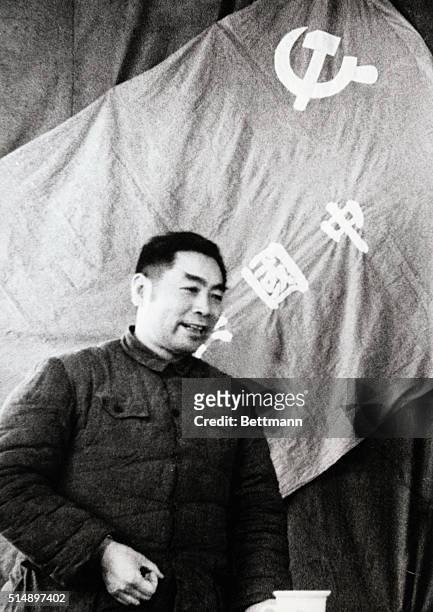 Comrade Chou En-lai at the Second Plenary Session of the Seventh Central Committee of the Communist Party of China, March 1949.