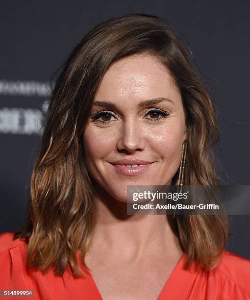 Actress Erinn Hayes arrives at the Ninth Annual Women In Film Pre-Oscar Cocktail Party at HYDE Sunset: Kitchen + Cocktails on February 26, 2016 in...