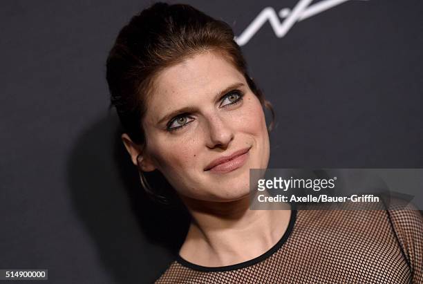 Actress Lake Bell arrives at the Ninth Annual Women In Film Pre-Oscar Cocktail Party at HYDE Sunset: Kitchen + Cocktails on February 26, 2016 in West...
