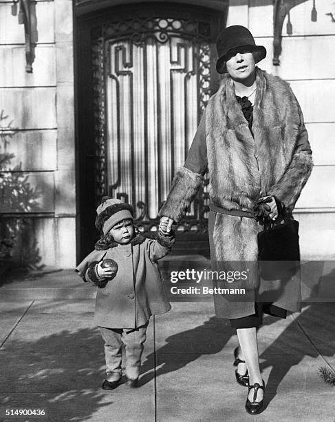 The Longworth baby will celebrate her second birthday on Valentine's Day, February 14th. Little Miss Paulina shown in photo with her mother Alice...