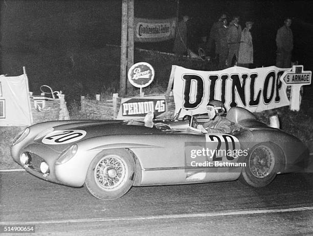 Tool in Le Mans Endurance Race Reaches 78. Le Mans, France: French driver, Pierre Levegh, shown at the wheel of his sports car, died instantly...