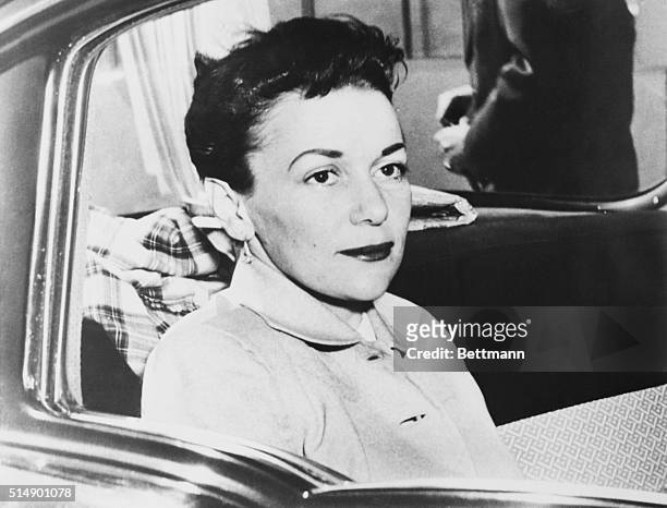 Only a few hours of life remaining. San Quentin, California: Pictured as she entered the San Quentin Prison gates today is Barbara Graham mother of...