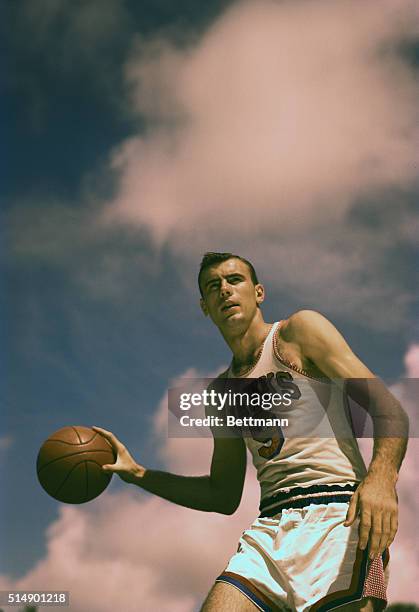 Bob Petit of the St. Louis Hawks basketball team.