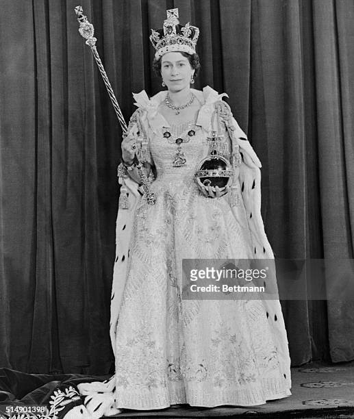 Queen Elizabeth II After Her Coronation, 2nd June 1953