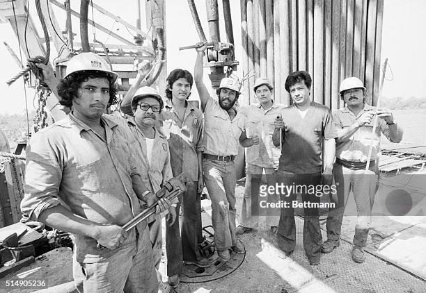 Villahermosa, Mexico: Part of Mexico's oil boom are these workers near Villahermosa. Petroleos Mexicanos , the giant government oil agency, employs...