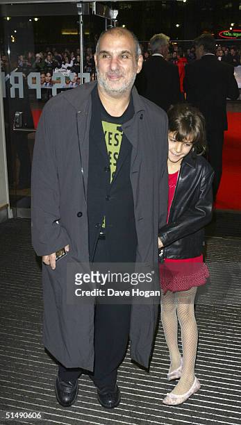 Producer/director Alan Yentob and his daughter arrive at the UK charity premiere of "Finding Neverland" at the Odeon Leicester Square on October 17,...
