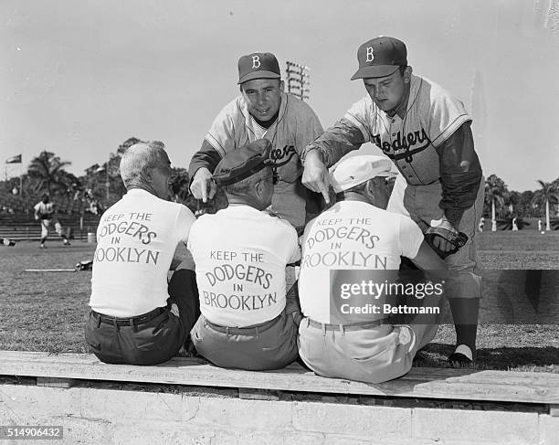 Vero Beach, FL- While the controversy continues over whether or not the Brooklyn Dodgers will pick up bag and baggage and move westward, at least...