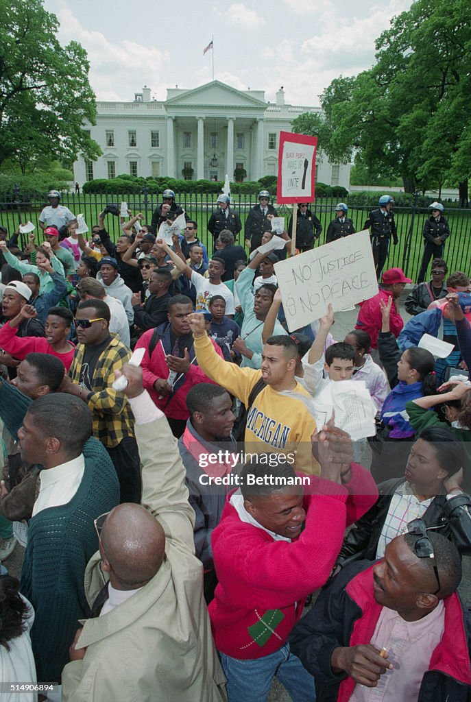 Marchers near White House