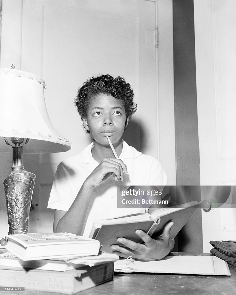 Elizabeth Eckford Studying at Home